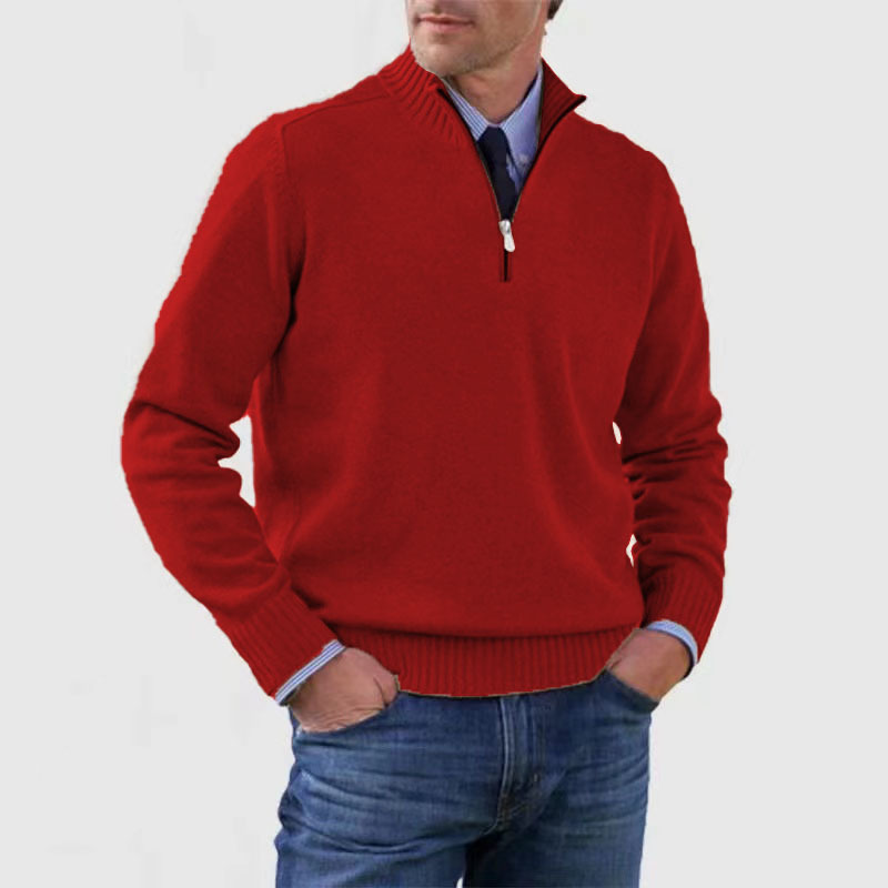 Ethan | Stylish Knitted Half Zip Jumper for Men 0