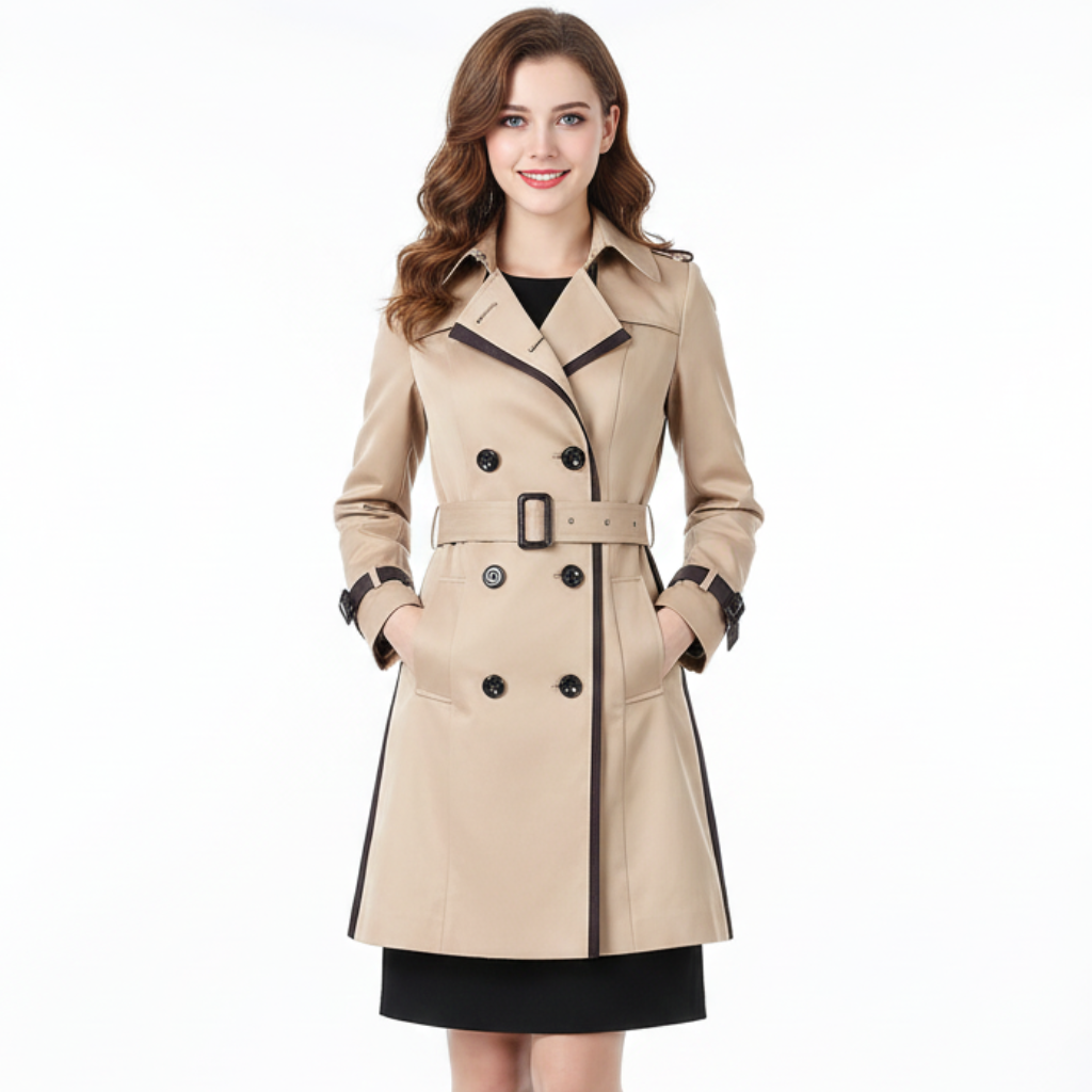 Mia | Stylish Long Trench Coat Women