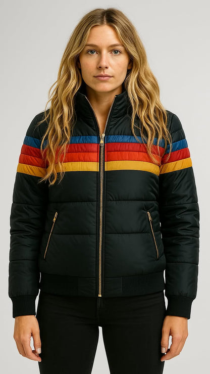 Ella | Cozy Color Block Winter Jacket for Women 1