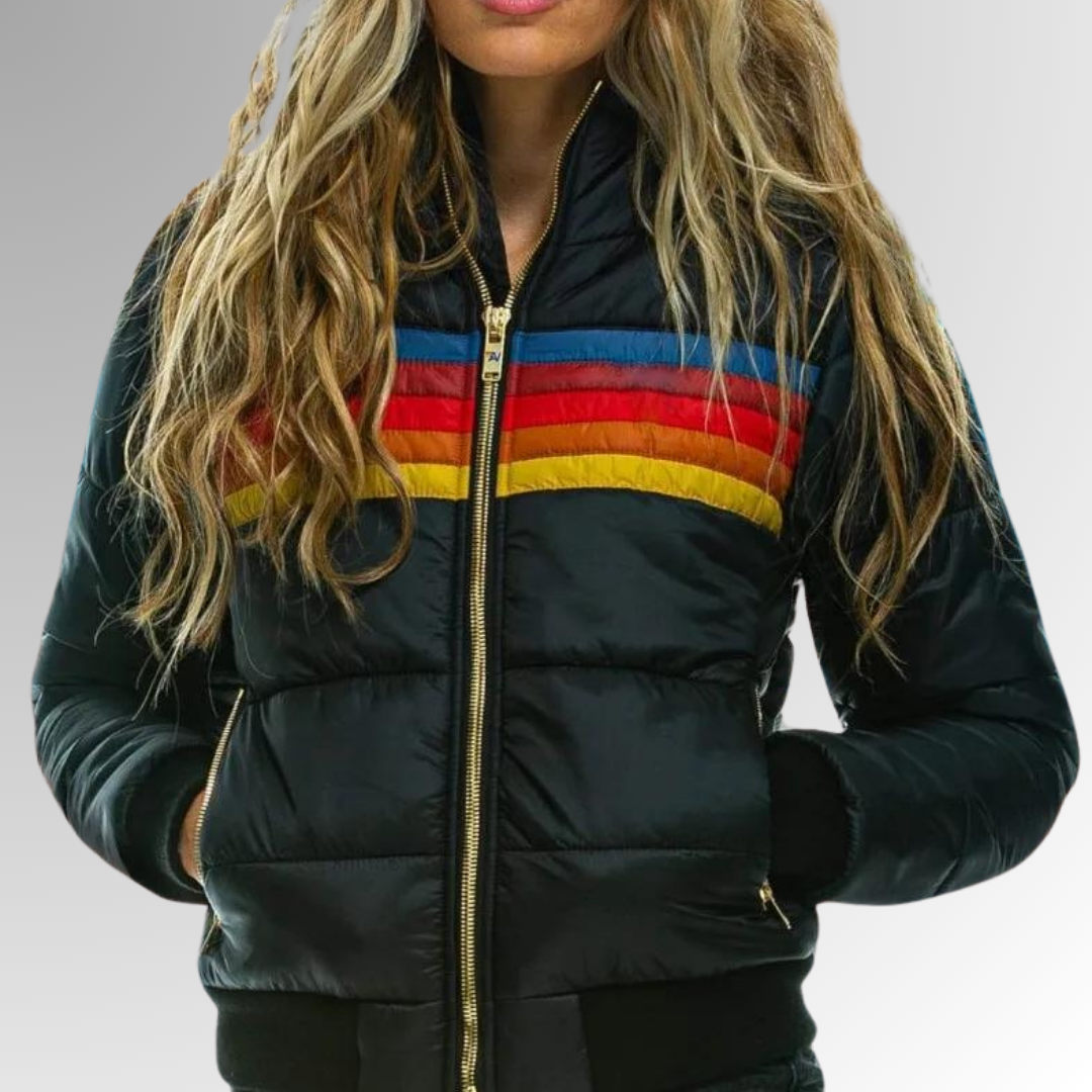 Ella | Cozy Color Block Winter Jacket for Women 2