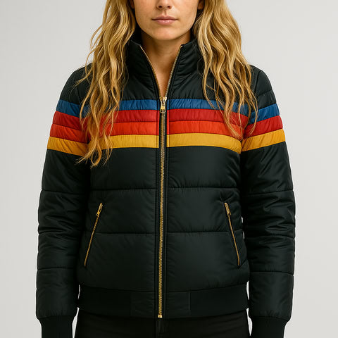 Ella | Cozy Color Block Winter Jacket for Women 9