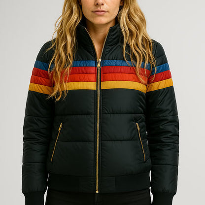 Ella | Cozy Color Block Winter Jacket for Women 9