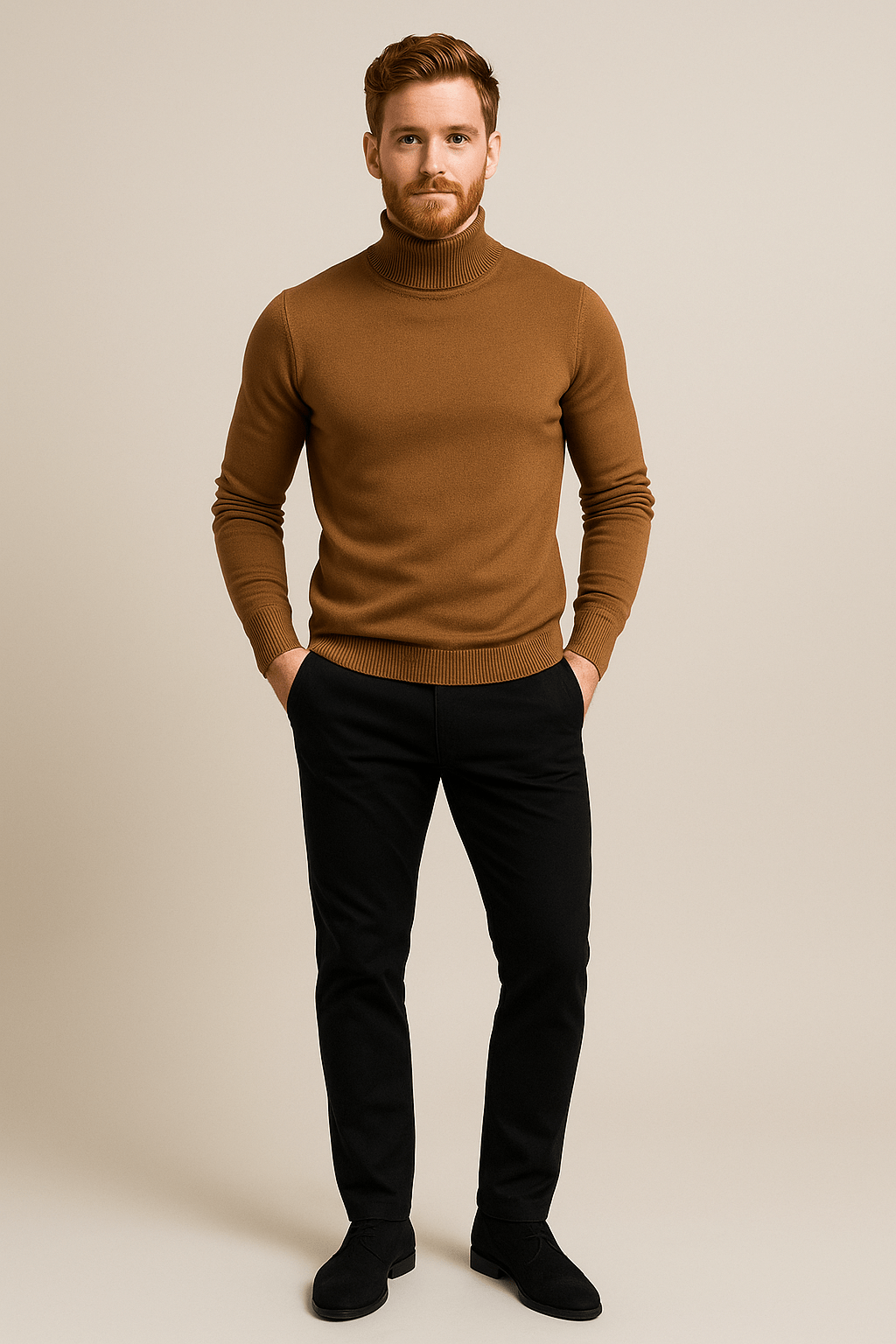 Ethan | Elegant Slim Fit Men's Turtleneck Sweater for Autumn and Winter 1