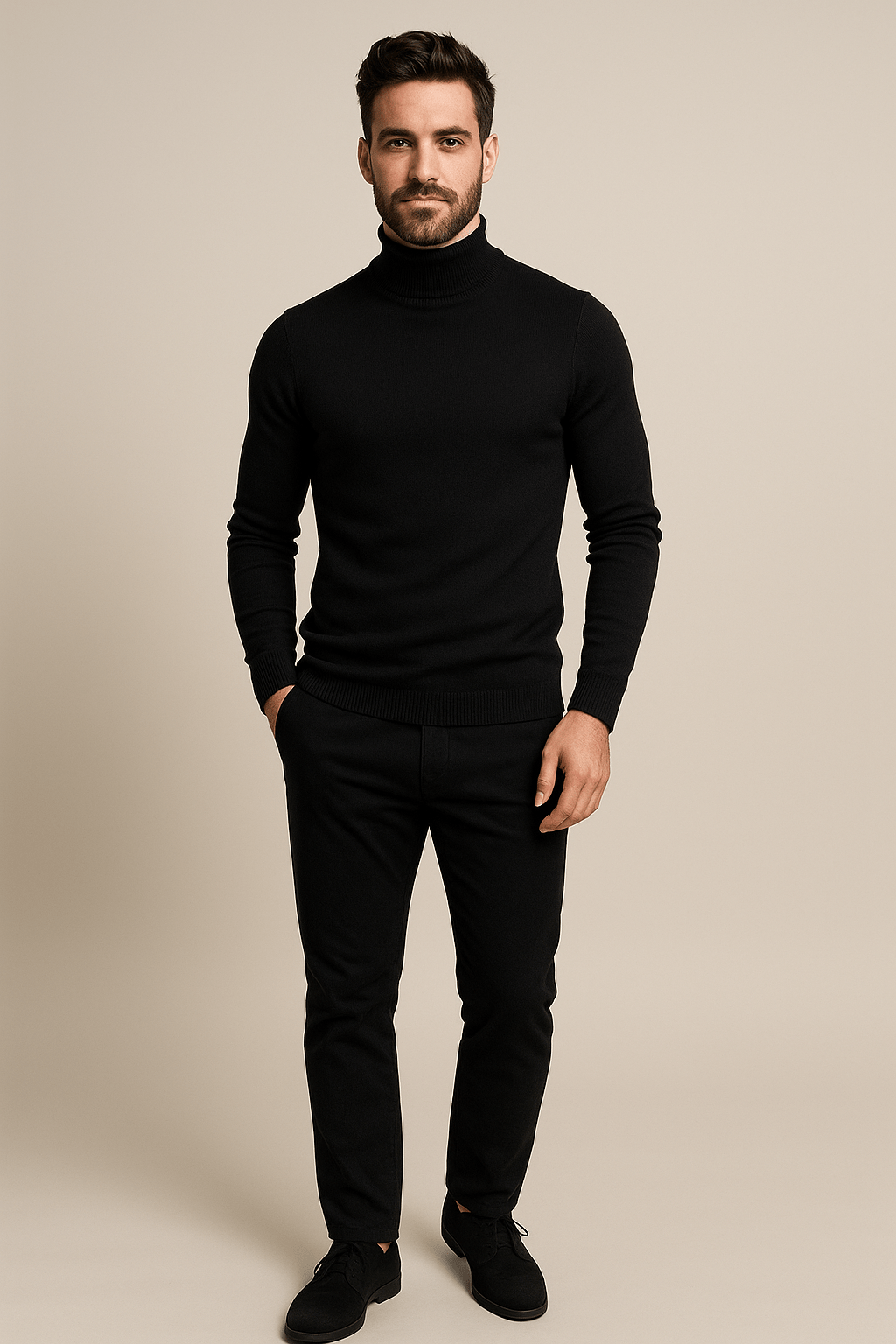 Ethan | Elegant Slim Fit Men's Turtleneck Sweater for Autumn and Winter 8