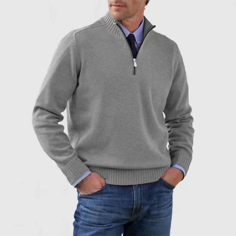 Ethan | Stylish Knitted Half Zip Jumper for Men 1
