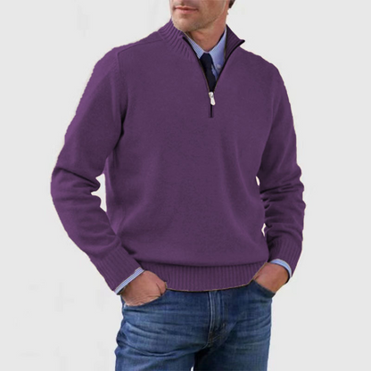Ethan | Stylish Knitted Half Zip Jumper for Men 10