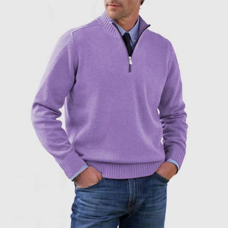 Ethan | Stylish Knitted Half Zip Jumper for Men 12