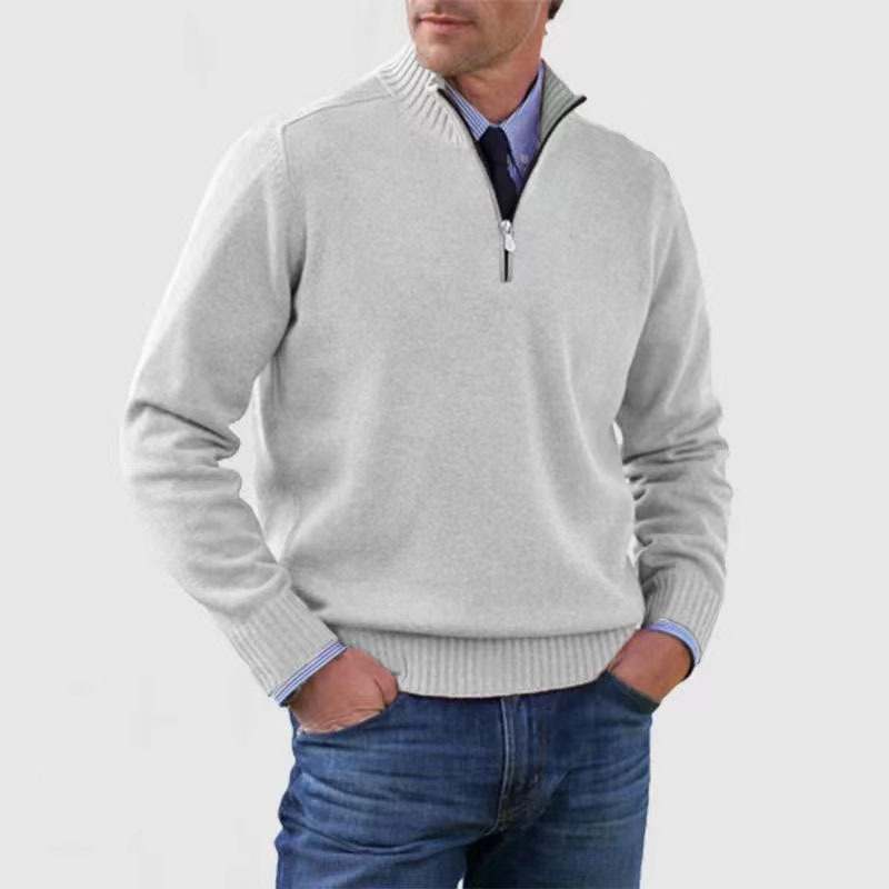 Ethan | Stylish Knitted Half Zip Jumper for Men 3