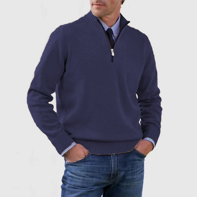 Ethan | Stylish Knitted Half Zip Jumper for Men 4