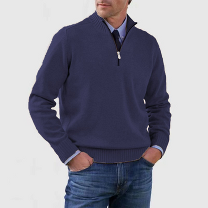 Ethan | Stylish Knitted Half Zip Jumper for Men 4