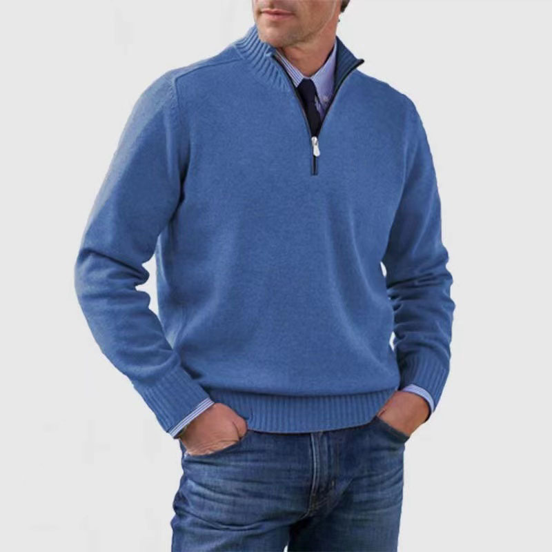 Ethan | Stylish Knitted Half Zip Jumper for Men 5
