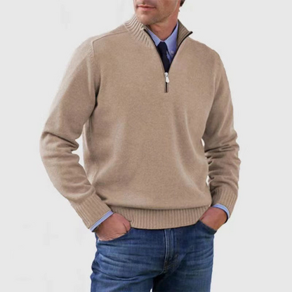 Ethan | Stylish Knitted Half Zip Jumper for Men 6