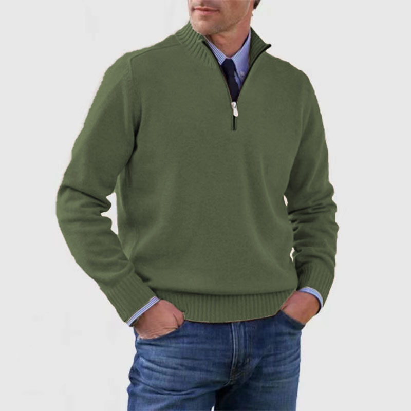 Ethan | Stylish Knitted Half Zip Jumper for Men 9