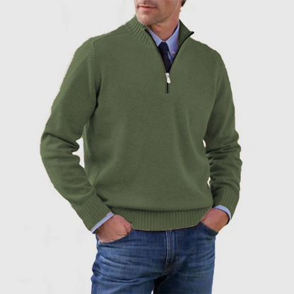 Ethan | Stylish Knitted Half Zip Jumper for Men 9