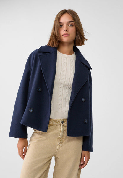 Mason | Chic Cropped Peacoat Jacket 10