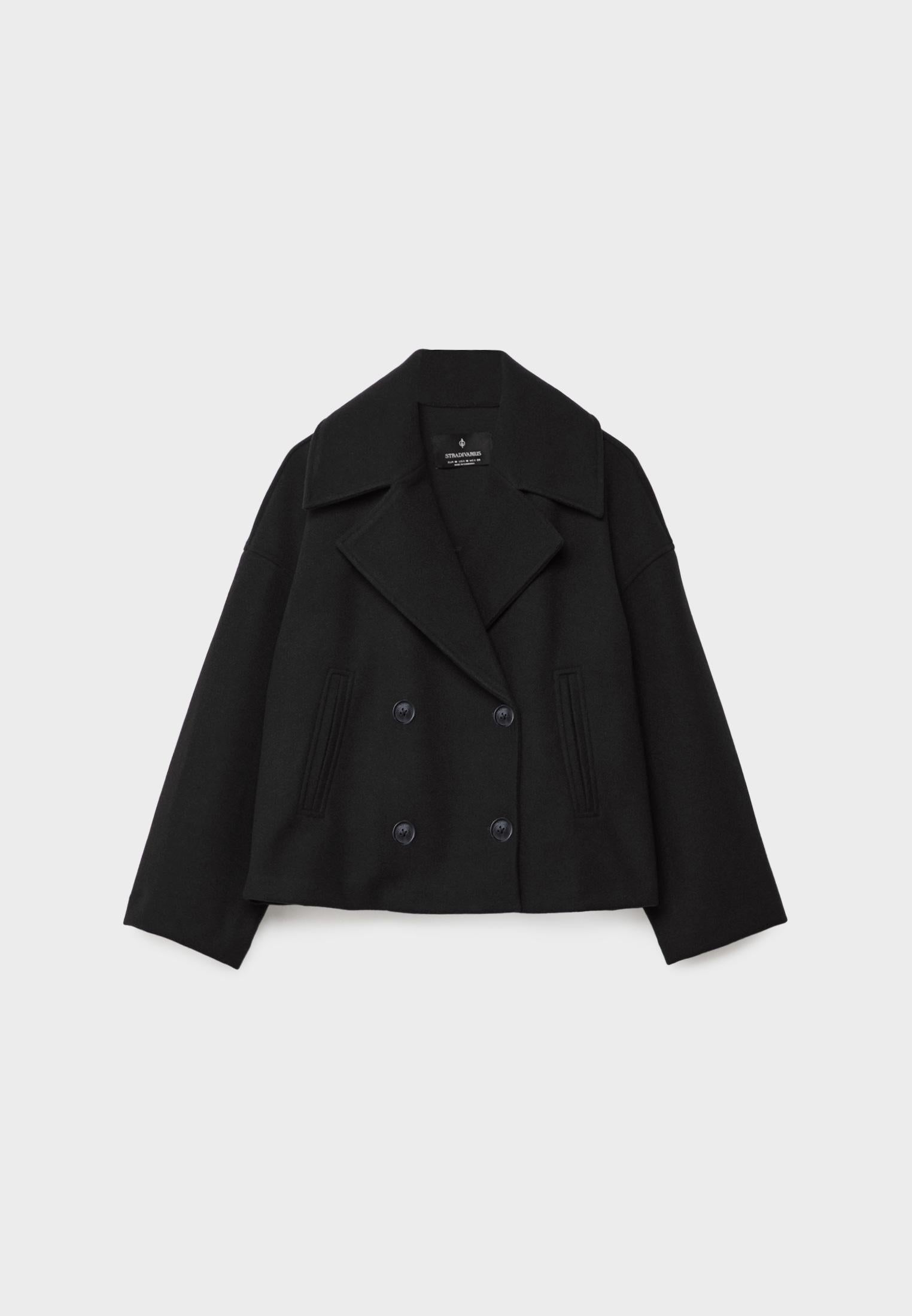 Mason | Chic Cropped Peacoat Jacket 2