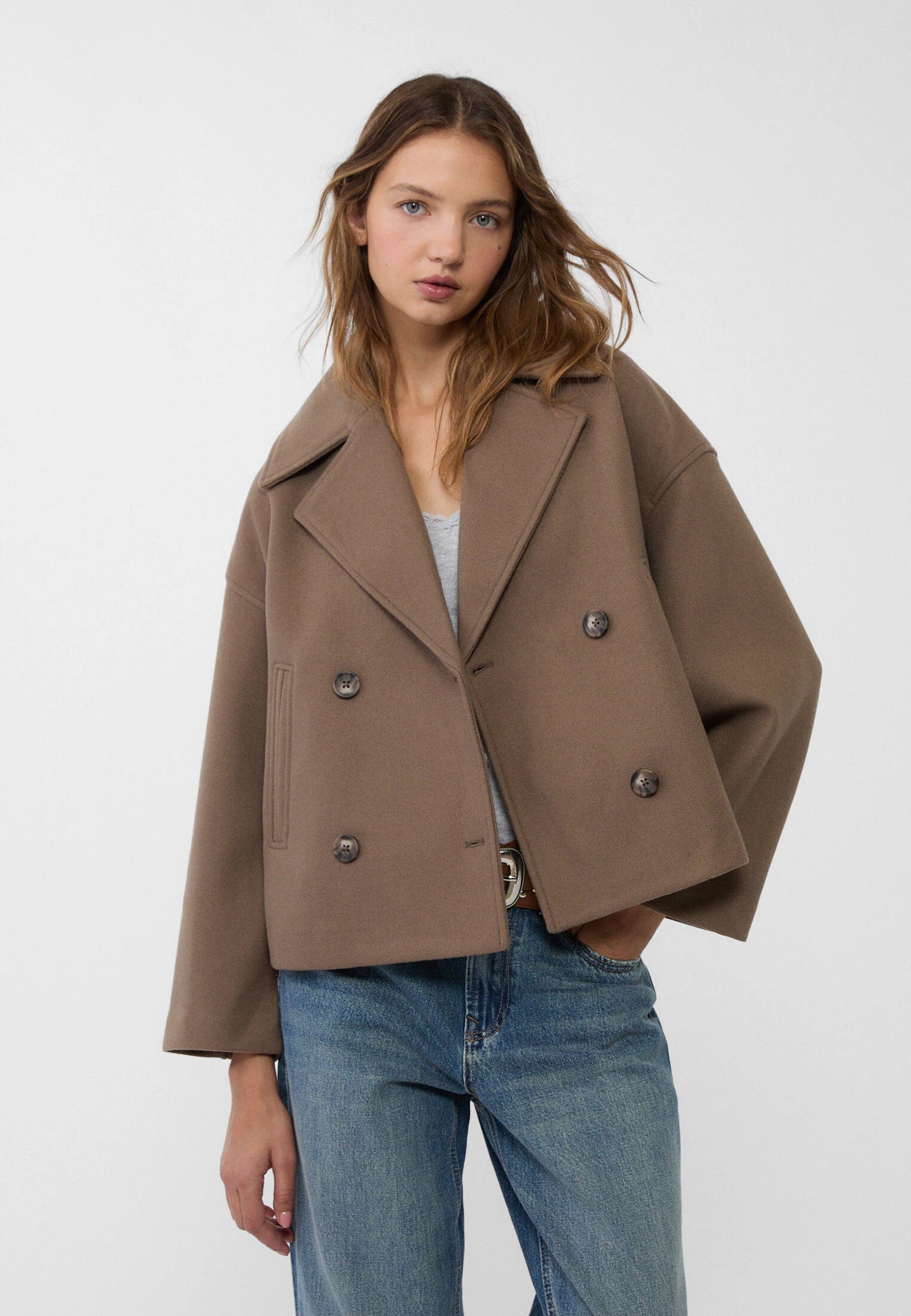 Mason | Chic Cropped Peacoat Jacket 9