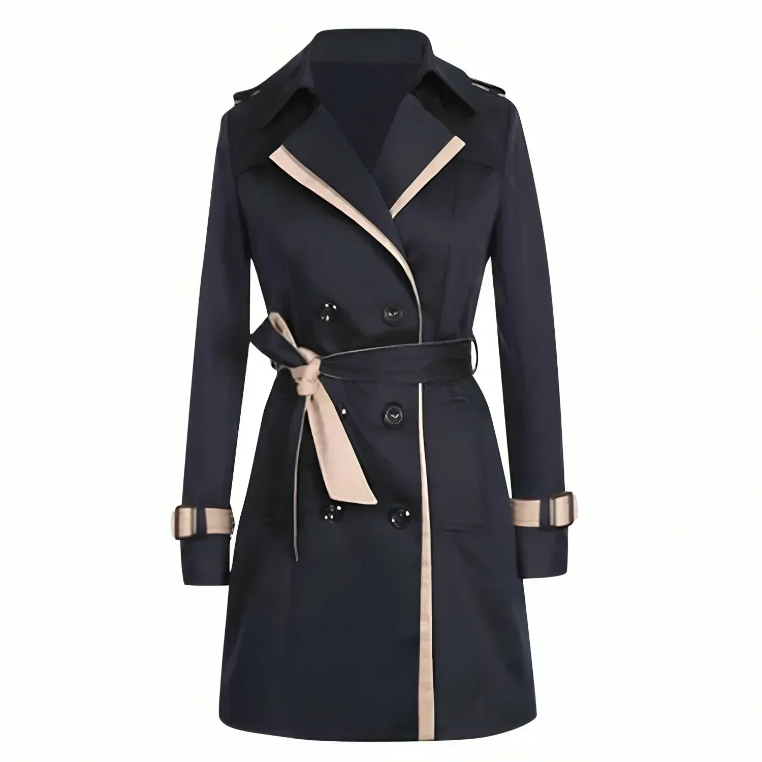Mia | Stylish Long Trench Coat Women 1