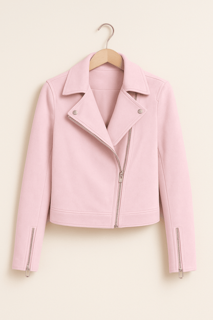 Sophia | Stylish Faux Suede Biker Jacket for Women 9