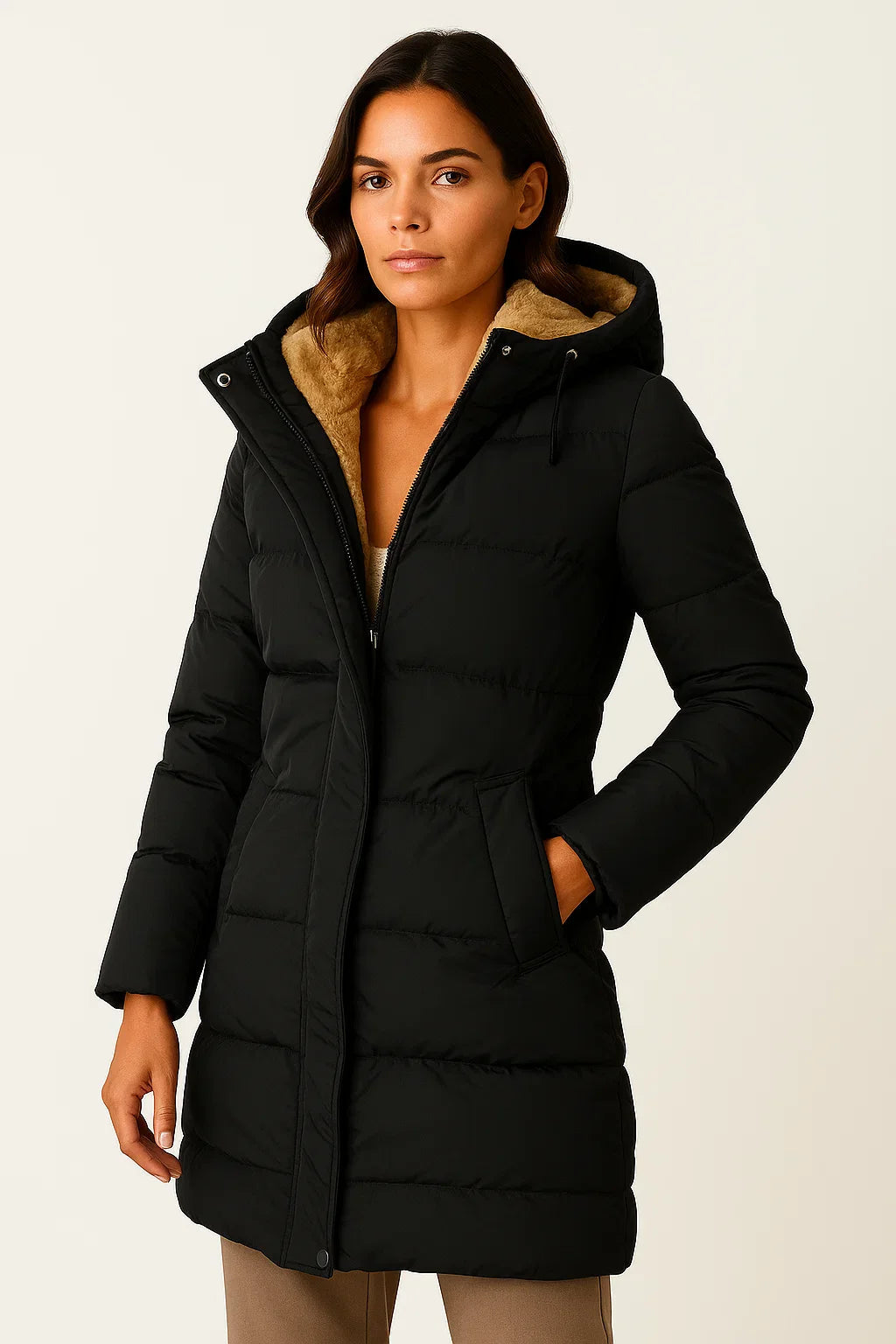 Sophie | Stylish Insulated Black Puffer Jacket for Women 5