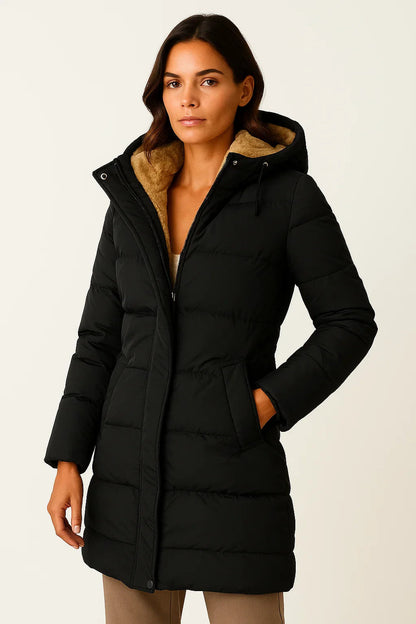Sophie | Stylish Insulated Black Puffer Jacket for Women 5