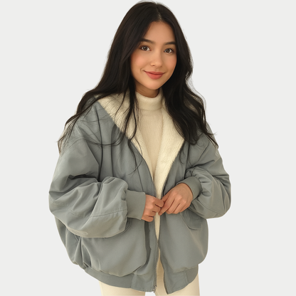 Mason | Cozy Short Hooded Winter Jacket for Women