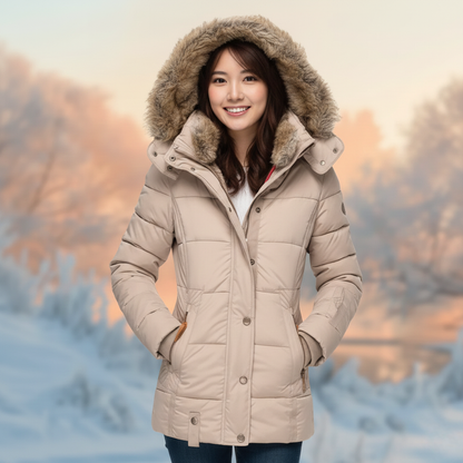 Sophie | Cozy Tailored Winter Coat for Women with Hood