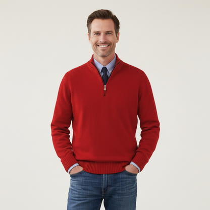 Ethan | Stylish Knitted Half Zip Jumper for Men